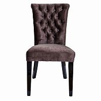 стул с кольцом (бархат фактурный коричневый) 47*52*98 в Нижневартовске