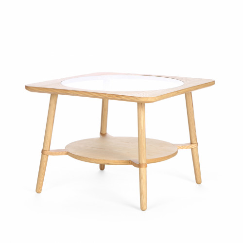 стол кофейный cutout натуральное дерево в Нижневартовске