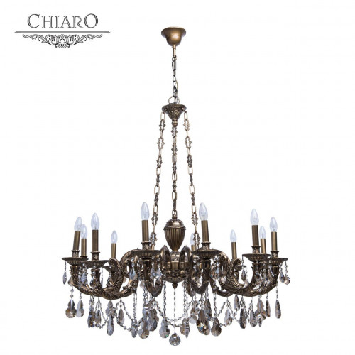подвесная люстра chiaro габриэль 491010712 бронза в Нижневартовске