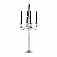 канделябр серебряный на 5 свечей amarillo от eichholtz, 80 см в Нижневартовске
