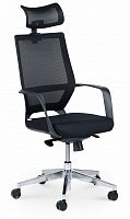 компьютерное кресло варио черный пластик / черная сетка / черная ткань в Нижневартовске