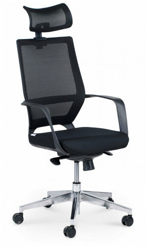 компьютерное кресло варио черный пластик / черная сетка / черная ткань в Нижневартовске