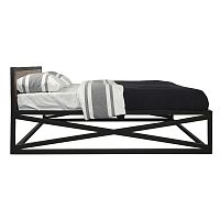 кровать полутораспальная дизайнерская 150х200 коричневая industrial в Нижневартовске