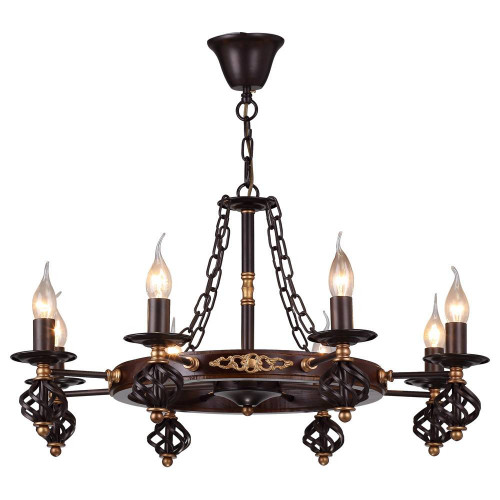 подвесная люстра arte lamp cartwheel a4550lm-8ck в Нижневартовске