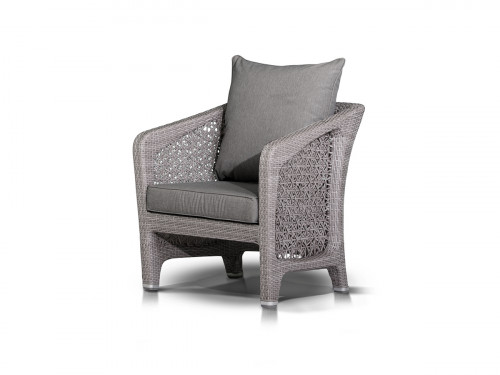 кресло лабро искусственного ротанга серое в Нижневартовске