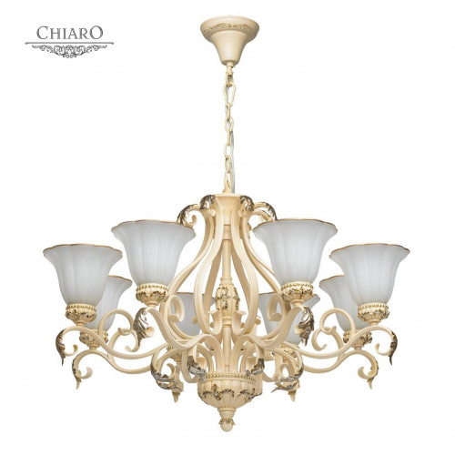 подвесная люстра chiaro версаче 254014108 белая в Нижневартовске