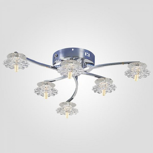 потолочная люстра eurosvet 80106/6 хром в Нижневартовске