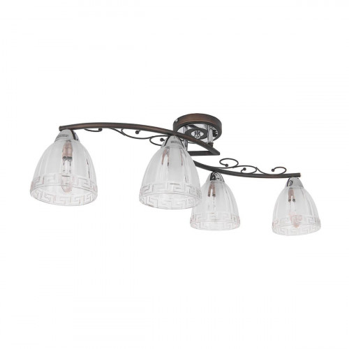 потолочная люстра idlamp nield 232/4pf-blackchrome в Нижневартовске