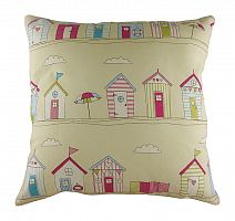 подушка с принтом beach huts pink в Нижневартовске