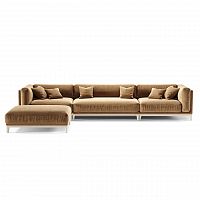 диван case трехместный угловой светло-коричневый в Нижневартовске