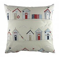подушка с принтом beach huts blue в Нижневартовске