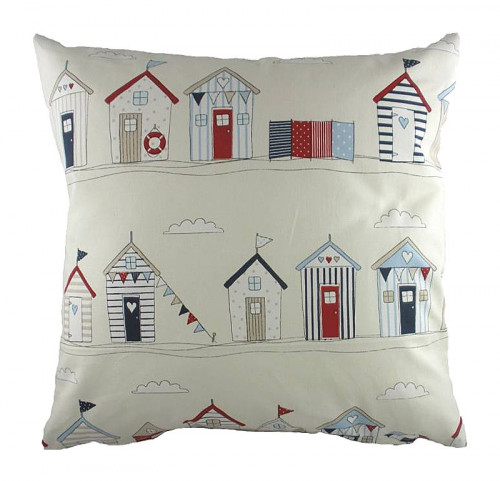подушка с принтом beach huts blue в Нижневартовске