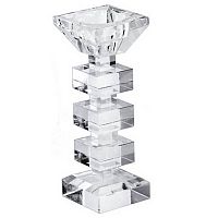 подсвечник хрустальный квадратный вавилон vavilon, 17 см в Нижневартовске