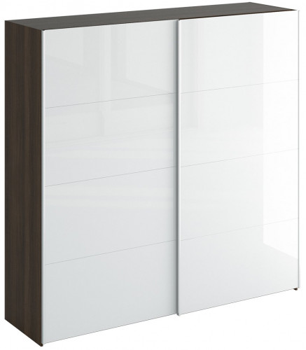 шкаф-купе slide 1700 белый глянец коричневый в Нижневартовске