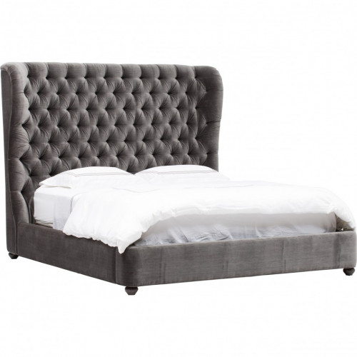 кровать двуспальная 180х200 серая amster в Нижневартовске