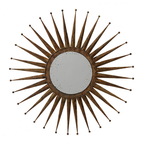 зеркало-солнце металлическое состаренное диаметр 76 см starburst piccolo в Нижневартовске