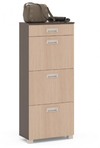 тумба для обуви сто-3м, цвет дуб венге/белёный дуб в Нижневартовске