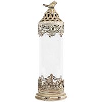 подсвечник золотой с крышкой с птицей и резьбой «верона», 40 см в Нижневартовске