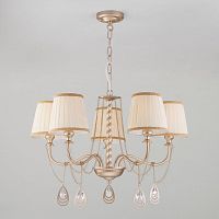 подвесная люстра eurosvet enzo 60068/5 перламутровое золото в Нижневартовске