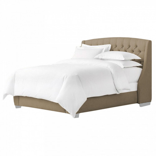 кровать двуспальная 180х200 см бежевая hugo в Нижневартовске