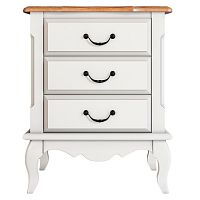 прикроватная тумба leontina на три ящика бежевая в Нижневартовске