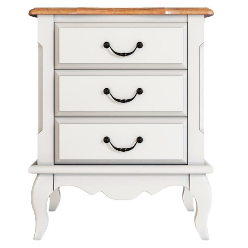 прикроватная тумба leontina на три ящика бежевая в Нижневартовске