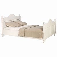 кровать полутораспальная 140х190 с двойной филенкой белая нордик в Нижневартовске