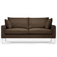 диван mendini двухместный прямой коричневый в Нижневартовске