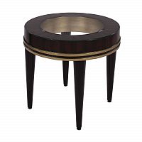 стол журнальный round высокий коричневый, прозрачный в Нижневартовске