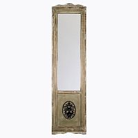 зеркало напольное узкое с подставкой и декором бежевое савойя в Нижневартовске