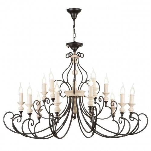 подвесная люстра maytoni karina h631pl-15b бежевая в Нижневартовске