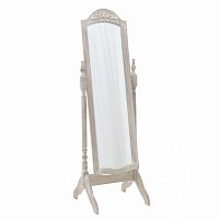 зеркало напольное на подставке белое с резьбой white в Нижневартовске