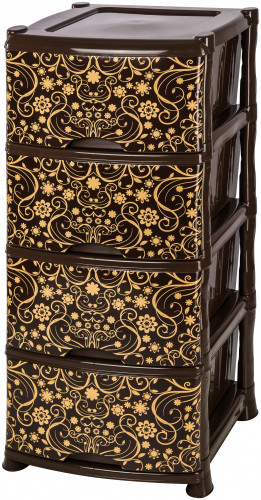 комод 4-х 40х47х94 см violet элегант темный в Нижневартовске