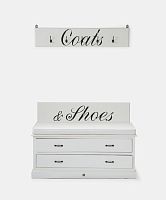 комод для обуви и крючки для верхней одежды 115 см riviera maison белые в Нижневартовске