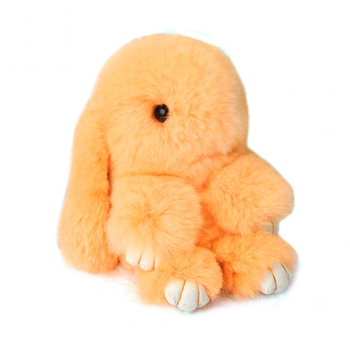 меховой зайка брелок персиковый в Нижневартовске