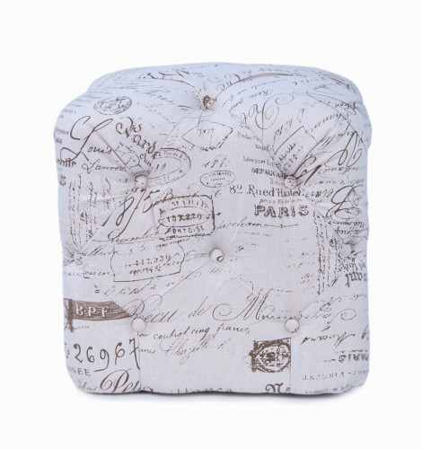 пуф amrit белый с принтом в Нижневартовске