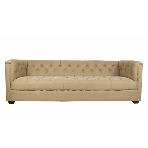 диван french трехместный прямой бежевый в Нижневартовске