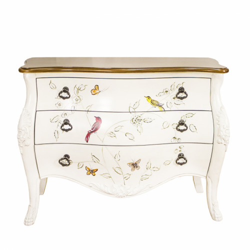 комод с росписью в стиле прованс provecho белый в Нижневартовске