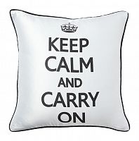подушка с надписью keep calm and carry on в Нижневартовске