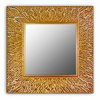 зеркало золотое квадратное 74х74 см с декором коралл coral в Нижневартовске