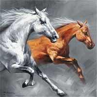 картина маслом рысаки в Нижневартовске