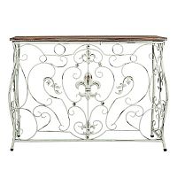 консоль королевская лилия белый антик белая в Нижневартовске