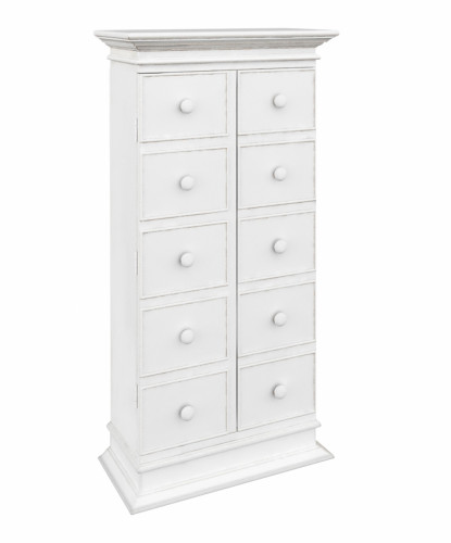 шкаф малый нордик с состариванием белый в Нижневартовске