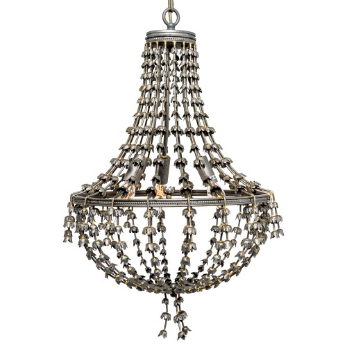 люстра «адела» темное серебро с золотистыми деталями в Нижневартовске