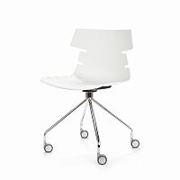 стул return на колесиках белый в Нижневартовске