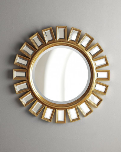 зеркало настенное круглое в золотой раме честер в Нижневартовске