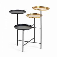 столик металлический nanuk латунь черный от la forma (ex julia grup) в Нижневартовске