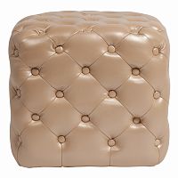 пуф tutti бежевый кожа бежевый в Нижневартовске
