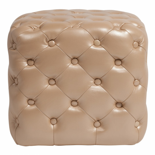 пуф tutti бежевый кожа бежевый в Нижневартовске