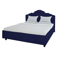 кровать двуспальная 160х200 синяя palace в Нижневартовске